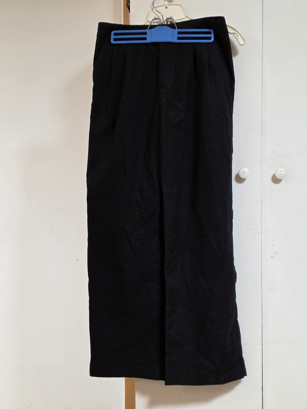 Cider Black Wide-Leg Trousers